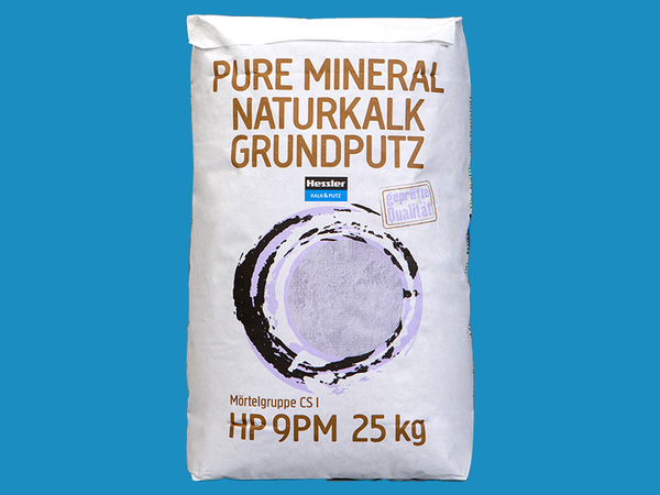 HP 9 pure mineral rein mineralischer Kalk-Grundputz, 25kg-Sack